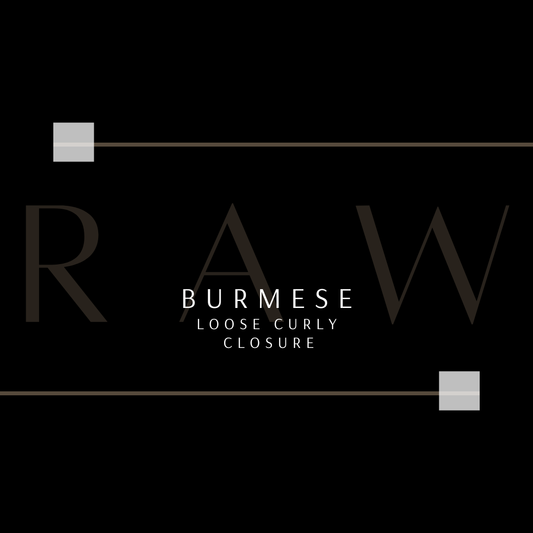 RAW Burmese Loose Curly Closures